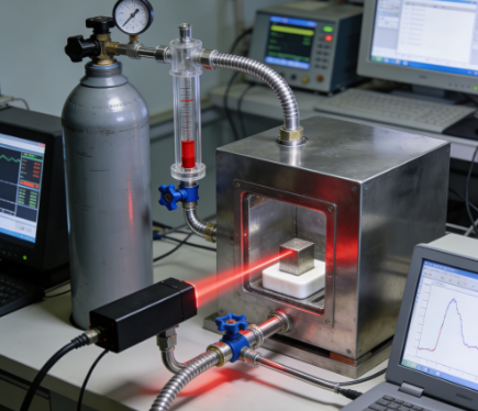 惰性气氛在激光导热测试中的作用