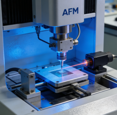 AFM测试前样品标注测试面的重要性